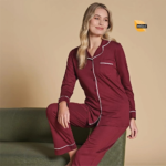 Over Sleep 1435 Women's Winter Long-Sleeve Pajama Set - Image 2