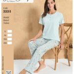 Over Sleep 3334 Women's Winter Long-Sleeve Pajama Set